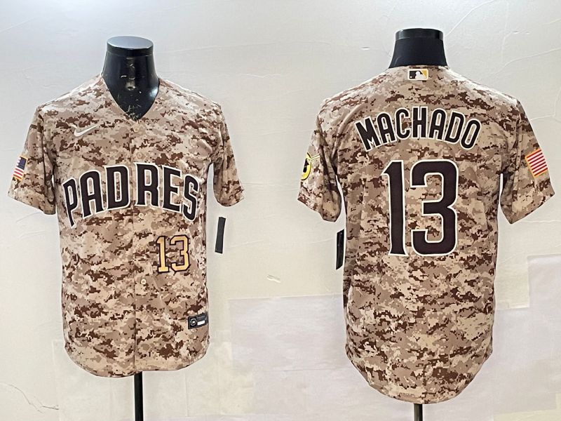Men San Diego Padres 13 Machado Camo Game 2025 Nike MLB Jersey style 7